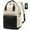 Black & Beige, variant on Lovevook Backpack Purses for Women,Vintage Women Teacher Laptop Backpack Nurse Bag, Multi-Function Work Travel Daypacks College Book Bag with USB Port