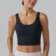 thumbnail image 2 of Sujetador deportivo sin costuras para mujer, acolchado, espalda en V, corte largo, para entrenamiento y yoga, 2 of 7