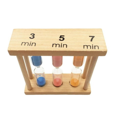 

3 & 5 & 7 Minutes Hourglass Clock Yoga glass Office Desktop Coffee Table Book Shelf Cabinet Decorative Birthday Gifts- Square