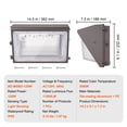 thumbnail image 6 of KFFKFF LED Wall Pack Lights, 120W 11000LM, 5000K for Outdoor Use, Security Light Fixture with Smart Light Sensing, 240 LED Beads for Efficient Energy Use in Garages and Yards, IP65 Water-Resistant, 6 of 9