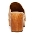 thumbnail image 2 of STEVE MADDEN Womens Beige 1-1/2" Platform Studded Padded Brooklyn Round Toe Block Heel Slip On Leather Clogs 5.5 M, 2 of 4