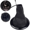 thumbnail image 5 of Manija de cambio de marchas, pomo de palanca de cambios, marco de cubierta de maletero para coche, palanca de cambio de marchas con funda de maletero, collar para (negro), 5 of 5