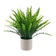 thumbnail image 1 of Artificial Potted Plants Set of 5, 6.7 Inch Small Fake Succulents in Matte Pots, Real Touch Plastic Greenery for Home Office Desk Decor, Bathroom, Kitchen, Shelf, Easy Ca, 1 of 6