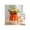 Orange, variant on Striped Ceramic Planters with Wooden Stand as Home Decor Flower Pots for Entryway, Patio, Tabletop, and Garden - Colorful Decorative Pots for Indoor and Outdoor Plants - 9", Blue & Tan