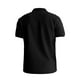 thumbnail image 5 of Playera Elvqul de Caballero Economicas sin Estampado Negro Manga Corta Solapa Abotonada, 5 of 8