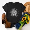 thumbnail image 1 of Pntutb - Camiseta de manga corta con estampado de girasol para mujer, blusa tipo túnica Pntutb Pntutb-2656, 1 of 4