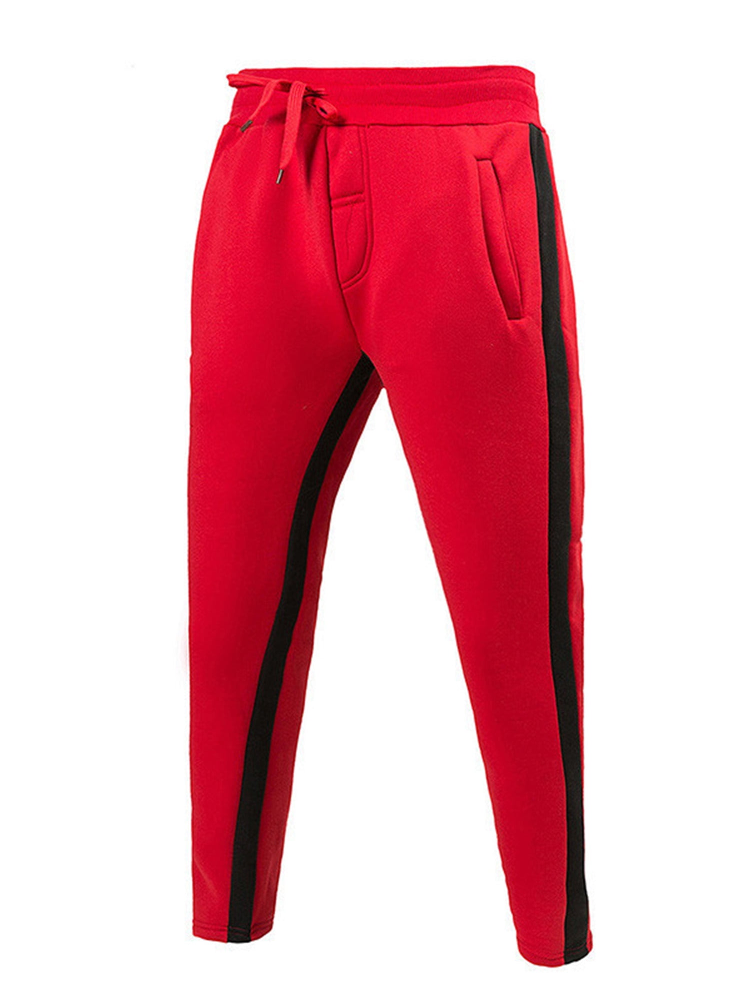 logo stripe tapered track pants