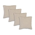 thumbnail image 2 of Laddha Home Designs Handwoven Flanged Cotton Throw Pillow Cover - 20" - Beige - Set of 4, 2 of 8