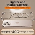thumbnail image 4 of Alloy Bare Metal Feel Phone Case For iPhone 16 Pro Max Metal 15 14 Frameless Heat Dissipation Cover Magnetic Kickstand, 4 of 8