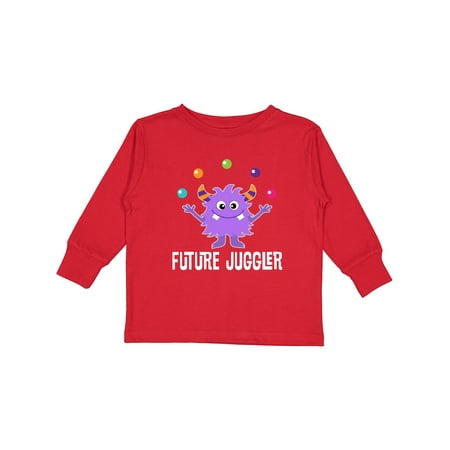 

Inktastic Juggling Monster Future Juggler Gift Toddler Boy or Toddler Girl Long Sleeve T-Shirt