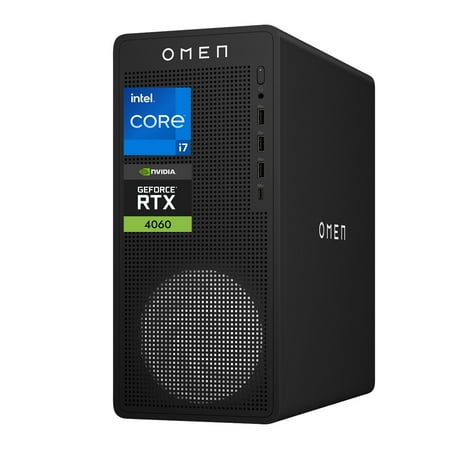 HP OMEN 16L i7 RTX 4060 Gaming Tower Desktop, 16GB DDR5 RAM, 1TB SSD, Black