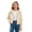 Beige, variant on Girls Fashion Zip Up Hoodies Kids Cute Cropped Sweatshirt Teen Trendy Preppy Hooded Jacket Lightweight Fleece Lined Outerwear