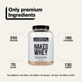 thumbnail image 4 of NAKED Whey Chocolate Peanut Butter Grass Fed Whey Protein Powder, No GMO, No Soy, and Gluten Free, Aid Growth and Recovery - 52 Servings, 4 of 9
