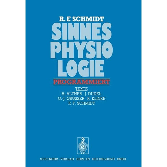 Sinnesphysiologie Programmiert, (Paperback)
