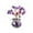 Purple, variant on Natural Crystal Chip Tree Ornament Hand Woven Mini Crystal Tree Desktop Decoration for Home Office, Red