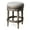 Reclaimed Oak, variant on Maven Lane Pullman Backless Counter Stool in Reclaimed Oak Finish w/ Ash Grey Fabric Upholstery
