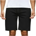 thumbnail image 6 of YLSDY Linen Beach Shorts for Men Shorts Waist Athletic Shorts Summer Quick Dry Beach Gym Workout Running Casual Shorts Black L, 6 of 6