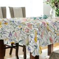 thumbnail image 5 of Yayeee Tablecloths 54" x 54" Rectangle Wrinkle Resistant Party Table Cover, Watercolor Wildflowers, 5 of 8
