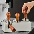 thumbnail image 3 of Prensa de café en polvo POWKOL, prensa de 58 mm para máquina de espresso, prensa de café calibrada premium con mango de madera, base ondulada de acero inoxidable, herramientas manuales., 3 of 6