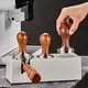 thumbnail image 3 of Prensa de café en polvo POWKOL, prensa de 51 mm para máquina de espresso, prensa de café calibrada premium con mango de madera, base ondulada de acero inoxidable, herramientas manuales., 3 of 6