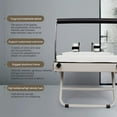 thumbnail image 3 of Foldable Pilates Reformer, Pilates Machine & Equipment for Home use, White, 3 of 7