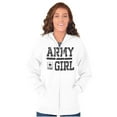 thumbnail image 3 of US Army Girl Military Star Logo Womens Plus Size Graphic Zipper Hoodie Brisco Brands 4X, 3 of 5