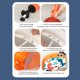 thumbnail image 4 of Mini aro de baloncesto aro de baloncesto para niños portátil sin agujeros para el desarrollo del cerebro para habitación ANGGREK Otros, 4 of 8