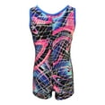 thumbnail image 2 of Tank Style Gymnastics Biketard (Abstract Swirl, Youth 3-4), 2 of 2