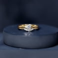 thumbnail image 6 of Rosec Jewels Lab Diamond Wedding Ring Set of 2 - Promise Engagement Ring with Curved Band, 10K Yellow Gold, US 12.50, 6 of 8