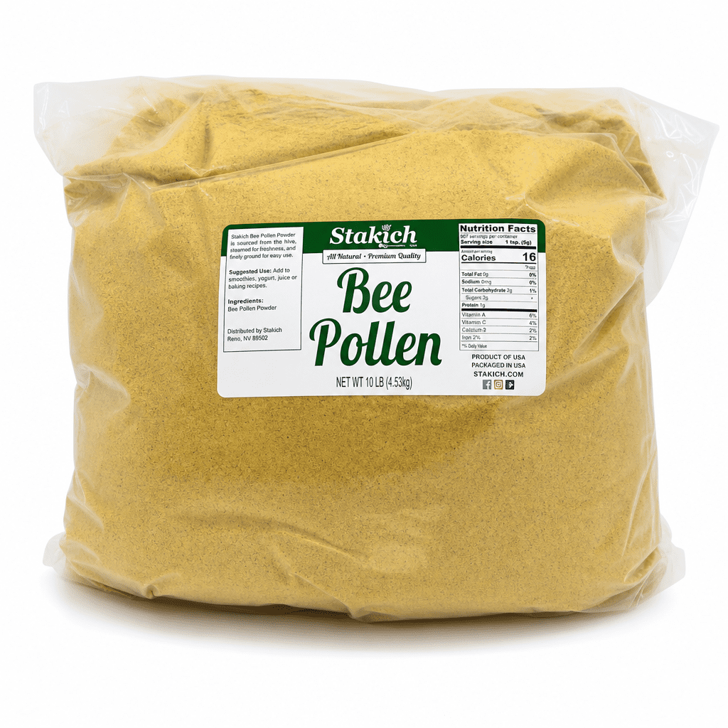 Stakich Bee Pollen Powder Superfood Antioxidant Support 10 Lbs