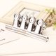 thumbnail image 1 of Clips de metal TUNC abrazadera Bulldog plata grande 4pcs 7.5cm, 1 of 5