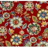thumbnail image 4 of Jordan Manufacturing 18" x 18" Daelyn Cherry Red Floral Square Tufted Outdoor Wicker Seat Cushions (2 Pack), 4 of 6