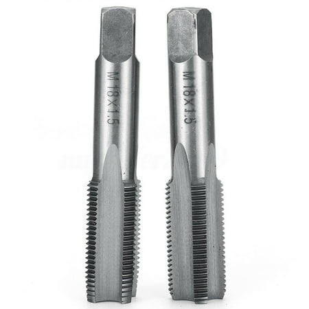 

BCLONG 1 Pair Right Hand Machine Straight Fluted Fine Thread Metric Connector Hand Tap