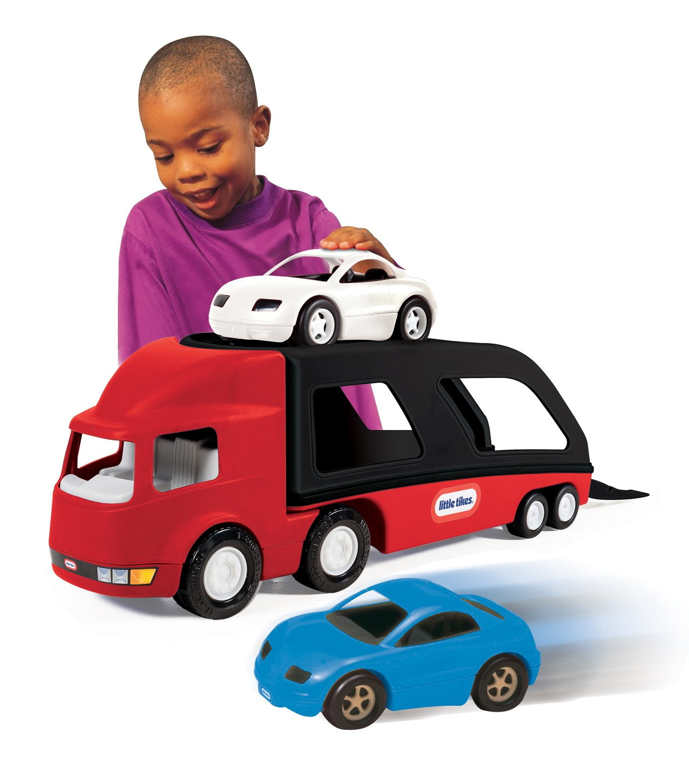little tikes semi truck car hauler