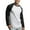 Black/White, variant on DailyWear Mens Casual Long Sleeve Plain Baseball Cotton T Shirts BUR/C.GR, Large