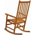 thumbnail image 4 of Fauteuil à Bascule en Bois Brun Chaud, 4 of 5