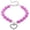 Hot Pink, variant on Dog Pearl Necklace Collar,Fancy Cat/Dog Wedding Collar Jewelry with Crystal Rhinestone Heart Pendants Girl's Bling Pet Collar Birthday Gift for Puppy Kitten Small Medium Large Dogs