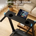 thumbnail image 4 of Incline Treadmill with Handle Bar,3.5HP Portable Treadmill with Desk,Walking Pad with Remote Control and LED Display, 350 lbs Weight Capacity, 4 of 9