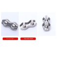 thumbnail image 4 of 10Pcs Wire Rope Clamp Rope Connector Duplex Clamp Stainless Steel for Wire Rope M6, 4 of 9