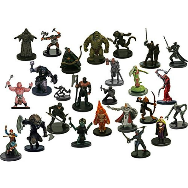 Dungeons and Dragons 25 Assorted D&d Miniatures Figures 