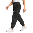 thumbnail image 3 of Bovemsi Cargo Pants Women Casual Women's Multi Pocket Drawstring Waist Solid Color Casual Pants with Pockets, 3 of 9