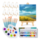 thumbnail image 1 of Mini Lienzo Para Pintar Con Pinturas Y Pinceles 33 Pz Xtellar cafe, 1 of 3