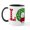 White/Black Inside, variant on CafePress - Snoopy Holiday Love - 11 oz Ceramic Mug - Novelty Coffee Tea Cup