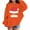 Z01-Orange, variant on Preppy Sweater Kids Graphic Crewneck Drawstring Preppy Pullover Tops Comfy Plus Size Sweatshirts Cute Jackets , Size 5-12