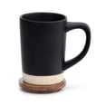 thumbnail image 3 of A Hug In A Mug Matte Black 16 ounce Stoneware and Wood Mug and Coaster Set, 3 of 3