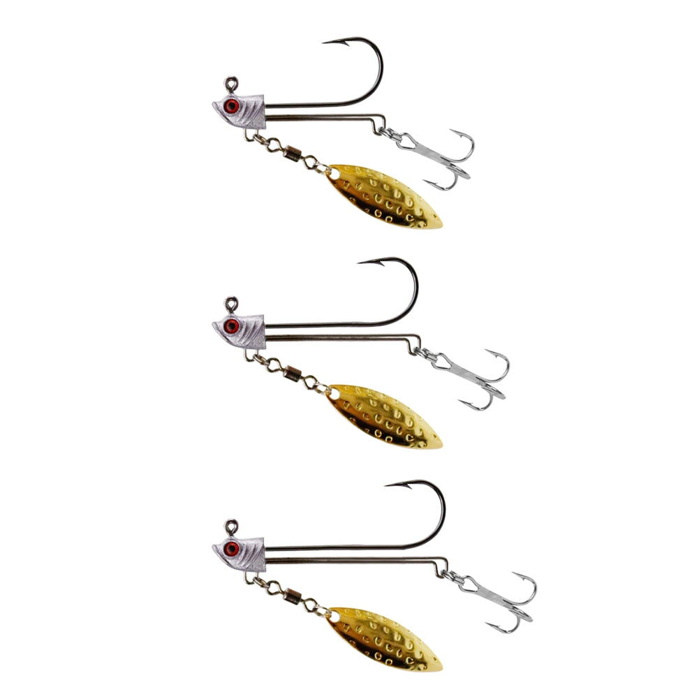 3D Eyes Lead Jig Head for Soft Worm Lure Fishing Tackle with Spoon Bait Jig Hook 