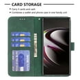 thumbnail image 3 of Feishell Samsung S22 Ultra Case Wallet Case with Card Holder [RFID Blocking] Kickstand Magnetic, Men'sRetro Premium Shockproof Leather Flip Case Wallet for Samsung Galaxy S22 Ultra, Green, 3 of 8
