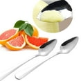 thumbnail image 2 of Tableware serrated edge dessert spoon set for dining and bar use with thick steel construction durable and versatile for kitchen and entertaining, 2 of 6