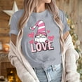 thumbnail image 5 of AGWOLF Valentine's Day Shirts for Women Cute Gnome Graphic Tees Loose Fit Short Sleeve Tshirts Casual Love Print Crewneck Tshirt Valentines Gifts for Women, 5 of 7